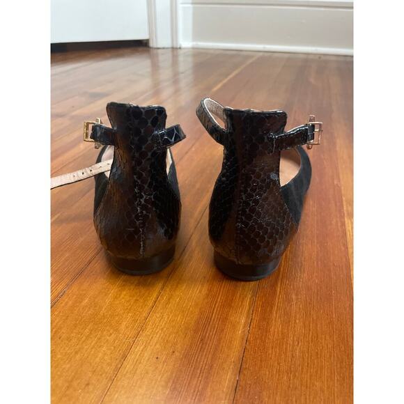 Louise et Cie Women’s size 9 black point ballet flat with strap - Picture 5 of 7